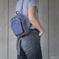 Preview: Hanf Rucksack Blau Tragebeispiel